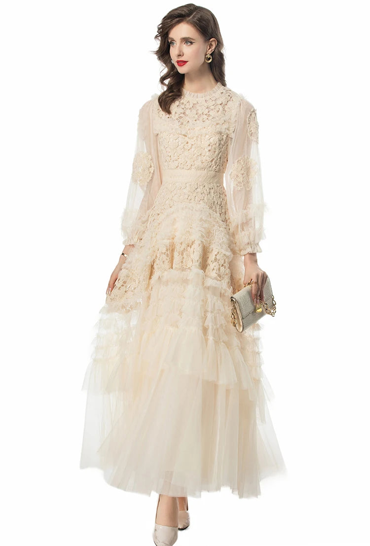 chinese dress ladies White with Floral Applique Avery Mini Dress